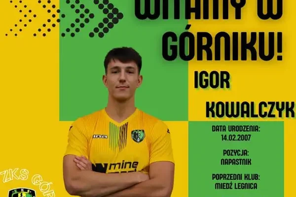 Igor Kowalczyk nowym napastnikiem Górnika Złotoryja