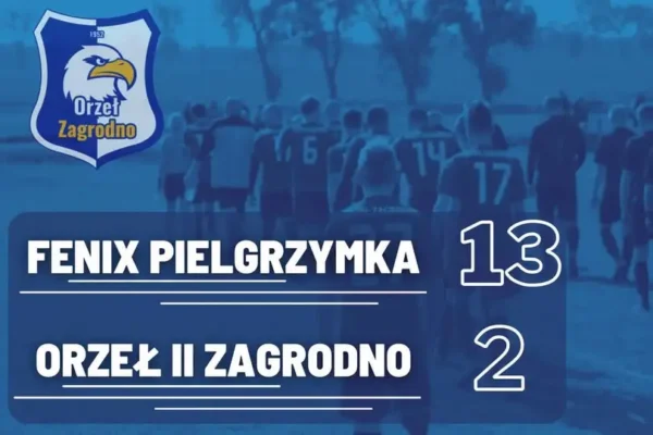 Rezerwy Orła Zagrodno rozbite w Pielgrzymce. Fenix wygrał 13:2