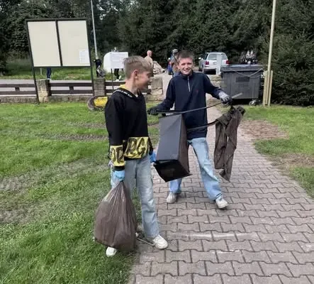 Uczniowie ze Złotoryi posprzątali okolice kopalni Aurelia
