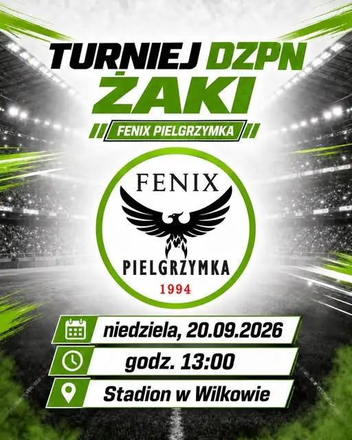 Żaki z KS Fenix Pielgrzymka zagrają w turnieju DZPN w Wilkowie