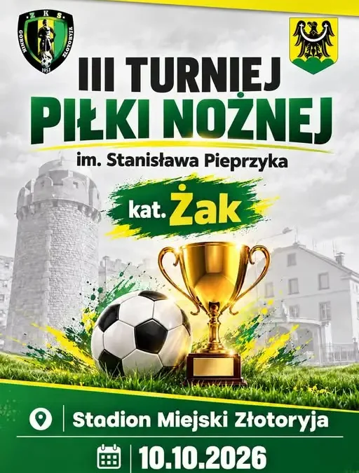 Turniej Żaków na Stadionie Miejskim w Złotoryi już 10 października