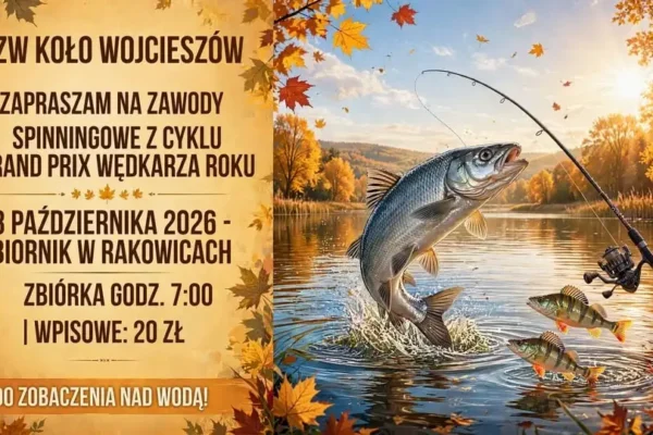 Wojcieszów: zawody spinningowe na zakończenie sezonu już 18 października