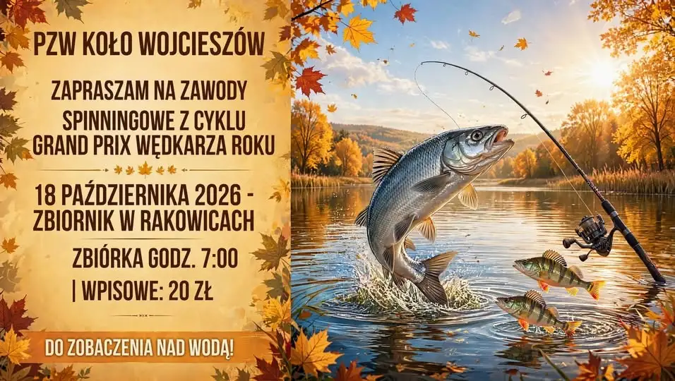 Wojcieszów: zawody spinningowe na zakończenie sezonu już 18 października
