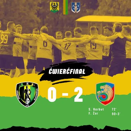 Puchar Polski: Górnik Złotoryja przegrywa z rezerwami Miedzi Legnica 0:2