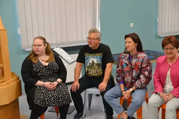 Aktorzy Teatru Trzech Pokoleń spotkali się z Markiem Feliksiakiem przed spektaklem „Mąż i żona”
