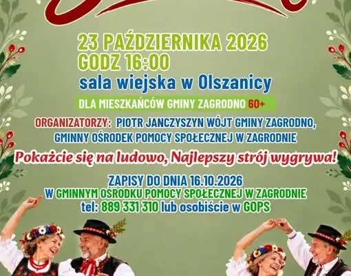 Senioriada 2026 w Olszanicy – piątkowe święto seniorów z ludowym akcentem