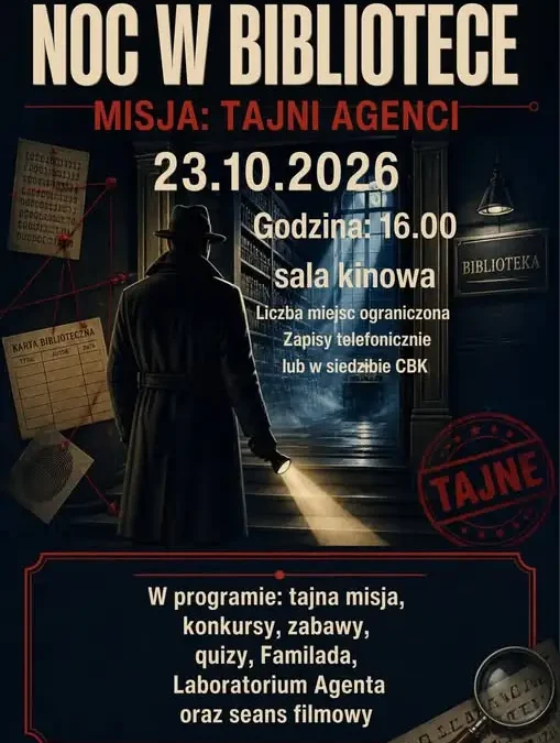 CBK w Wojcieszowie zaprasza dzieci na agentową przygodę pełną zagadek