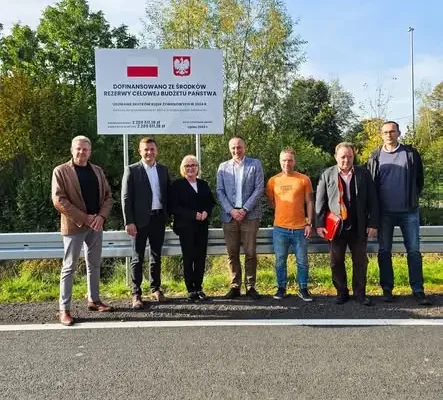 Powiat złotoryjski oddał do użytku dwa wyremontowane odcinki dróg po powodzi
