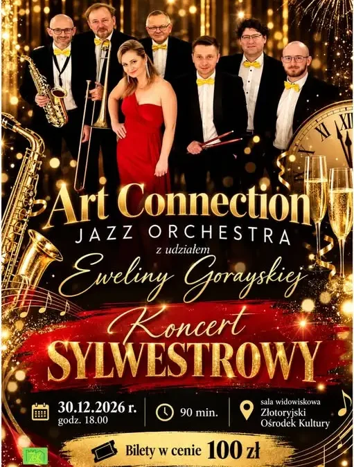 Koncert Sylwestrowy 2026 z Art Connection Jazz Orchestra i Eweliną Gorayską