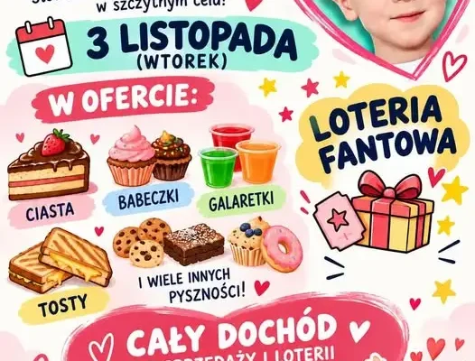 Szkolny sklepik klasy 6a wspiera leczenie Piotrusia Szliwy